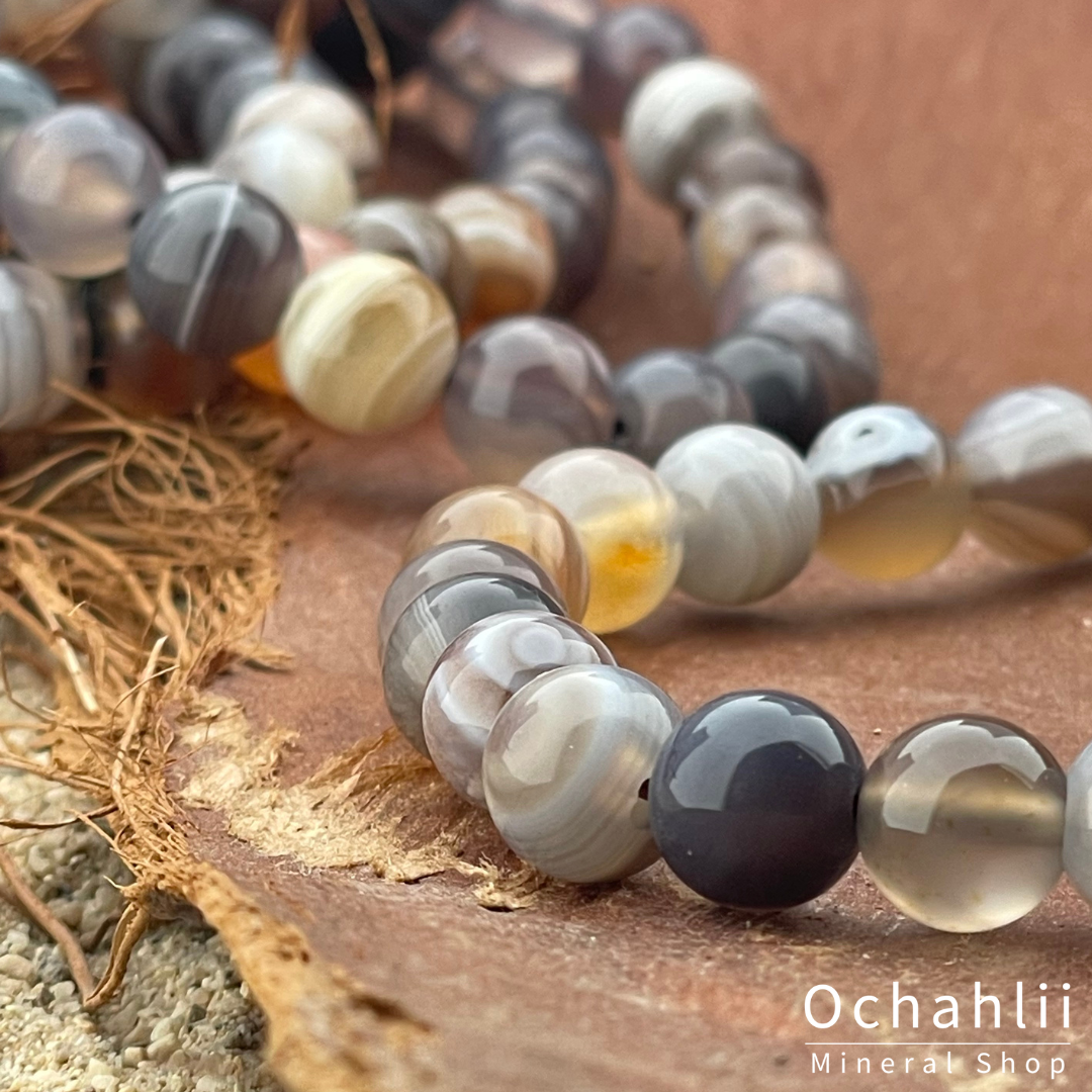 Agate India ball bracelet 8mm "Protection"