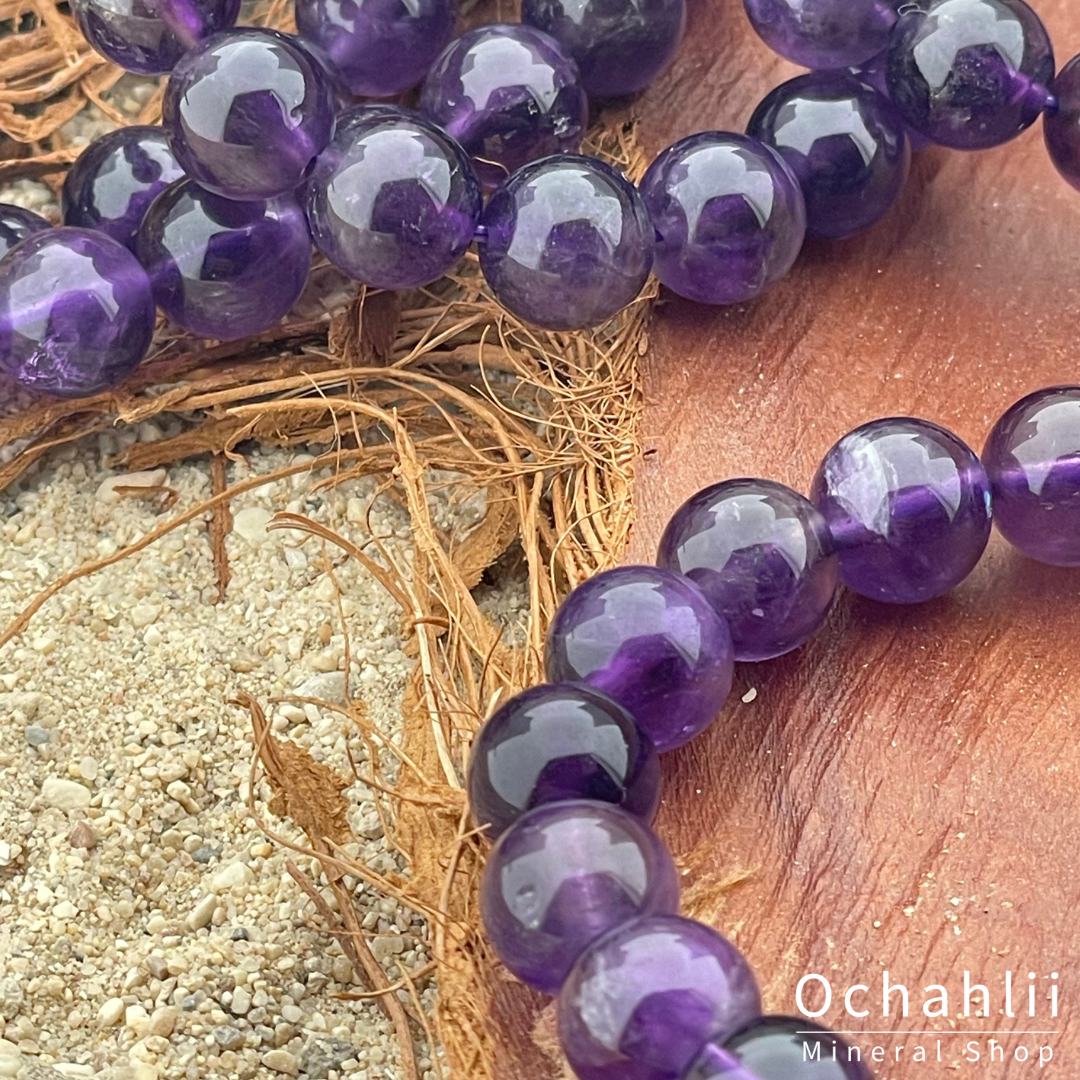 Amethyst bracelet 10mm