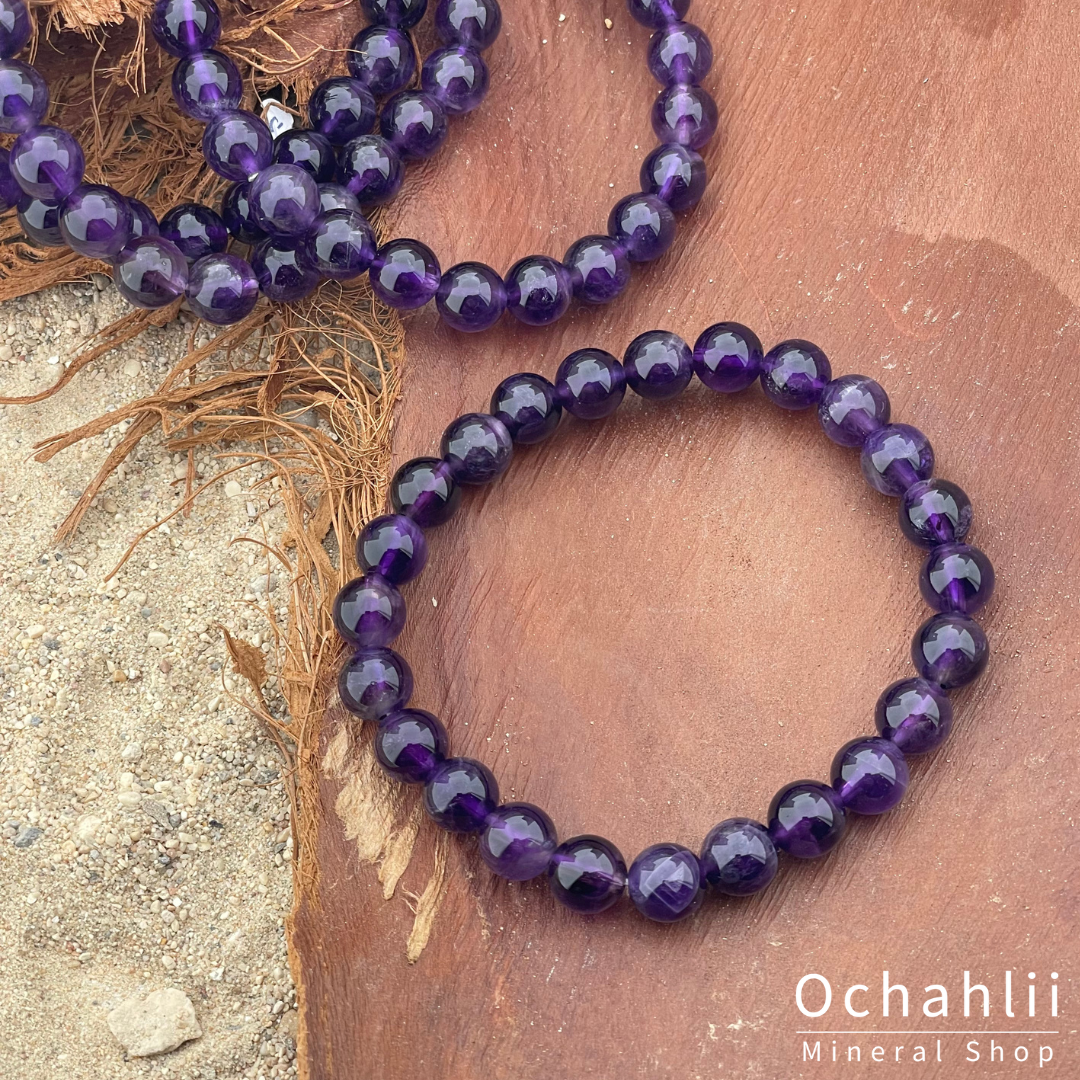 Amethyst bracelet 10mm