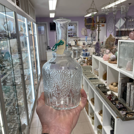 PROMO Fles uit gerecycleerd glas van Spanje hoogte 24cm