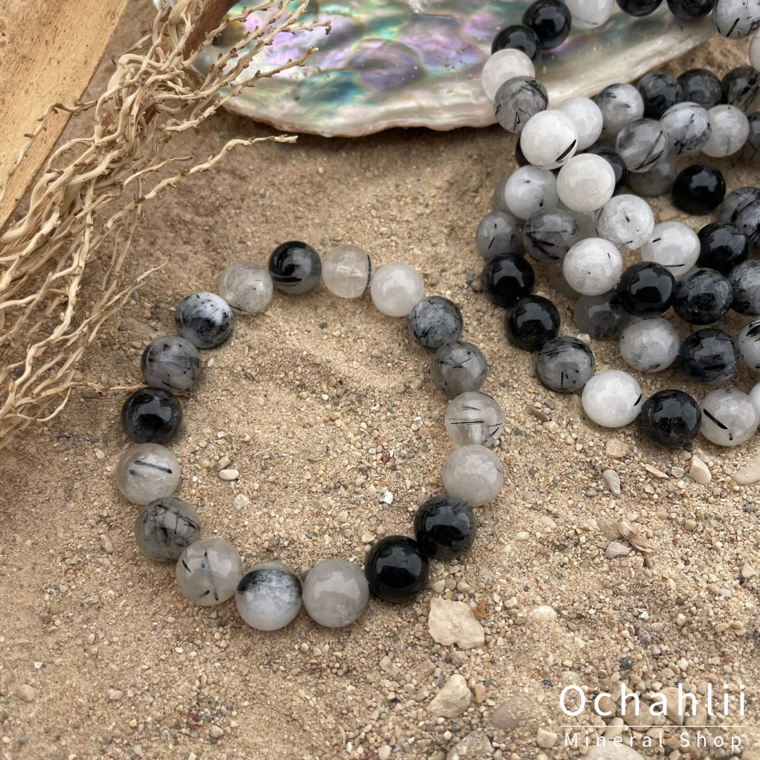 Bracelet fendu en fourrure de tourmaline <br><span style="font-weight:bold;"> "Tendresse"