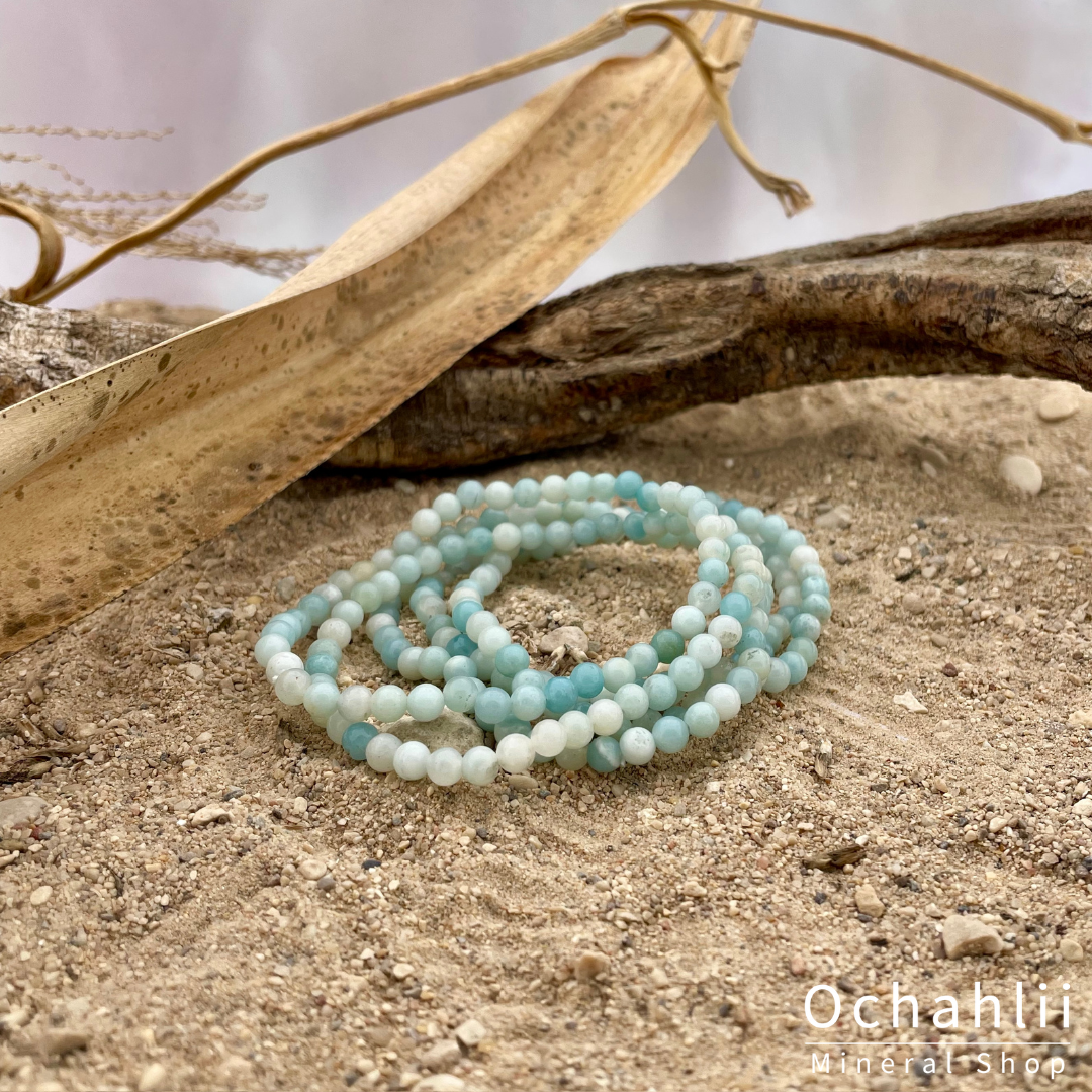 Amazoniet armband 4mm