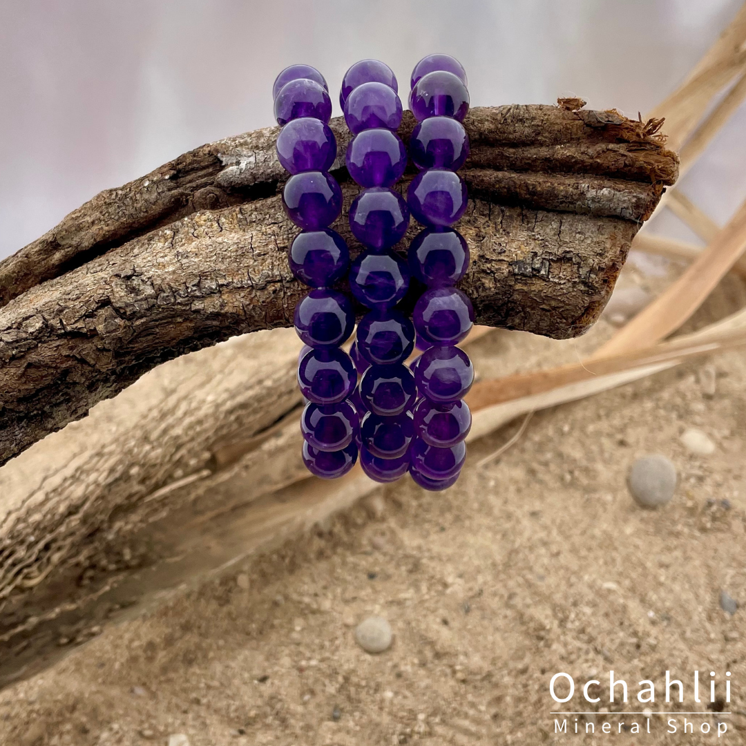 Amethyst bracelet 10mm