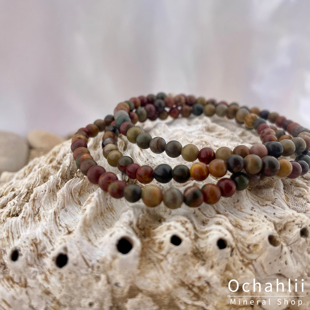 Jasper Polychrome bracelet 4mm