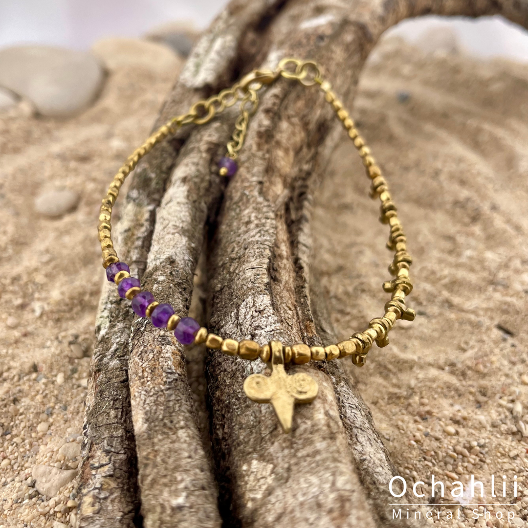 Bracelet améthyste facette 4mm