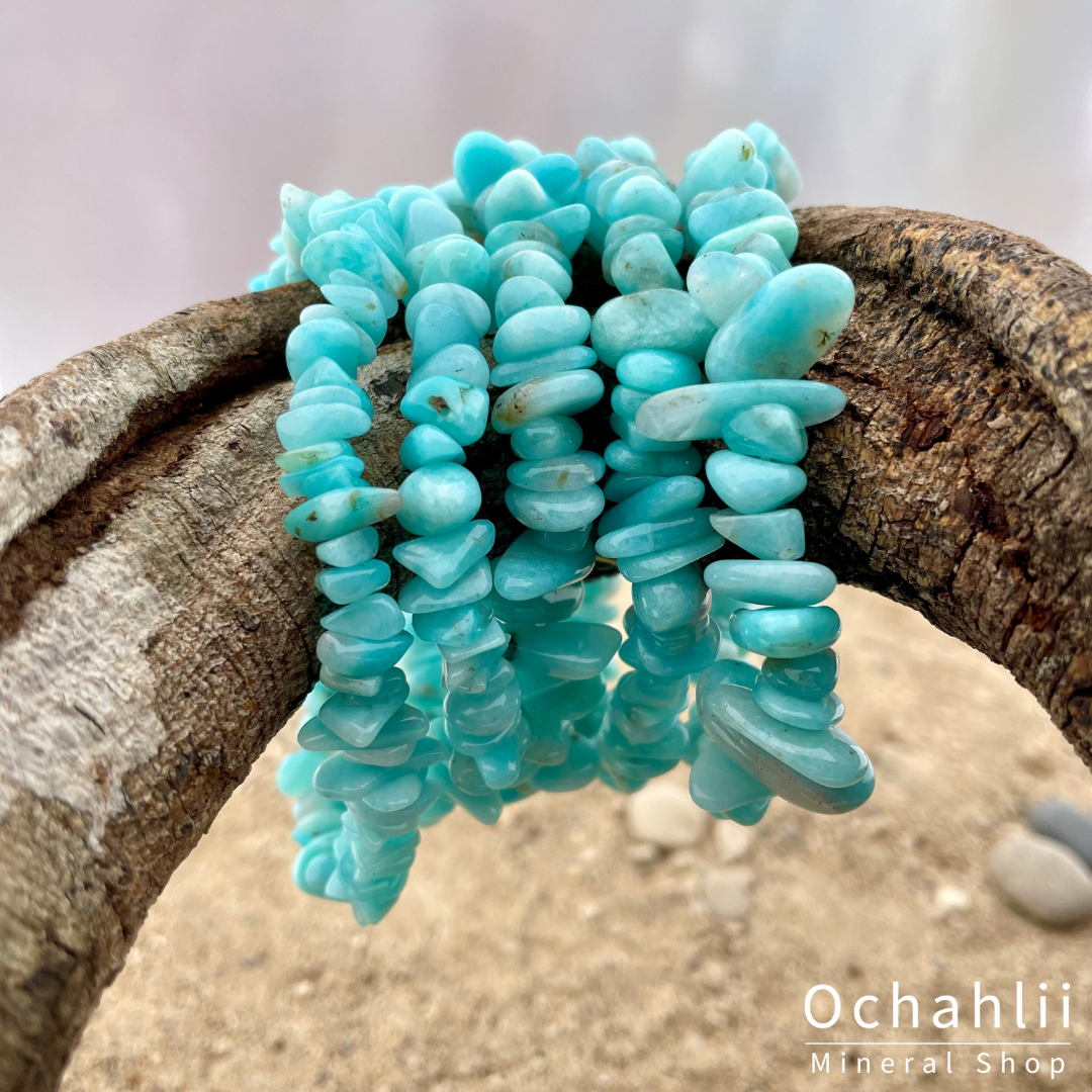 Bracelet fendu amazonite