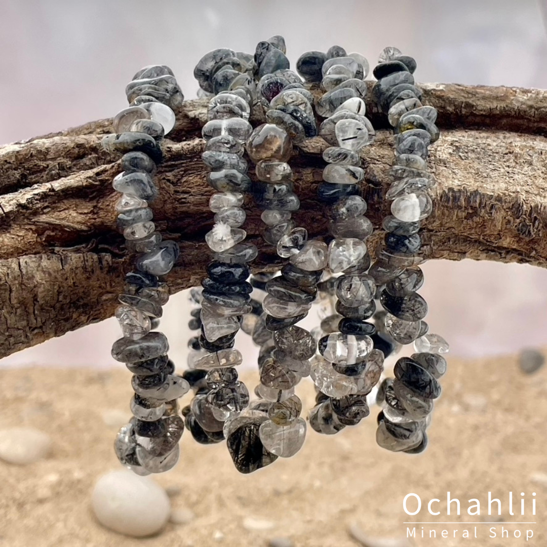 Bracelet fendu en fourrure de tourmaline <br><span style="font-weight:bold;"> "Tendresse"