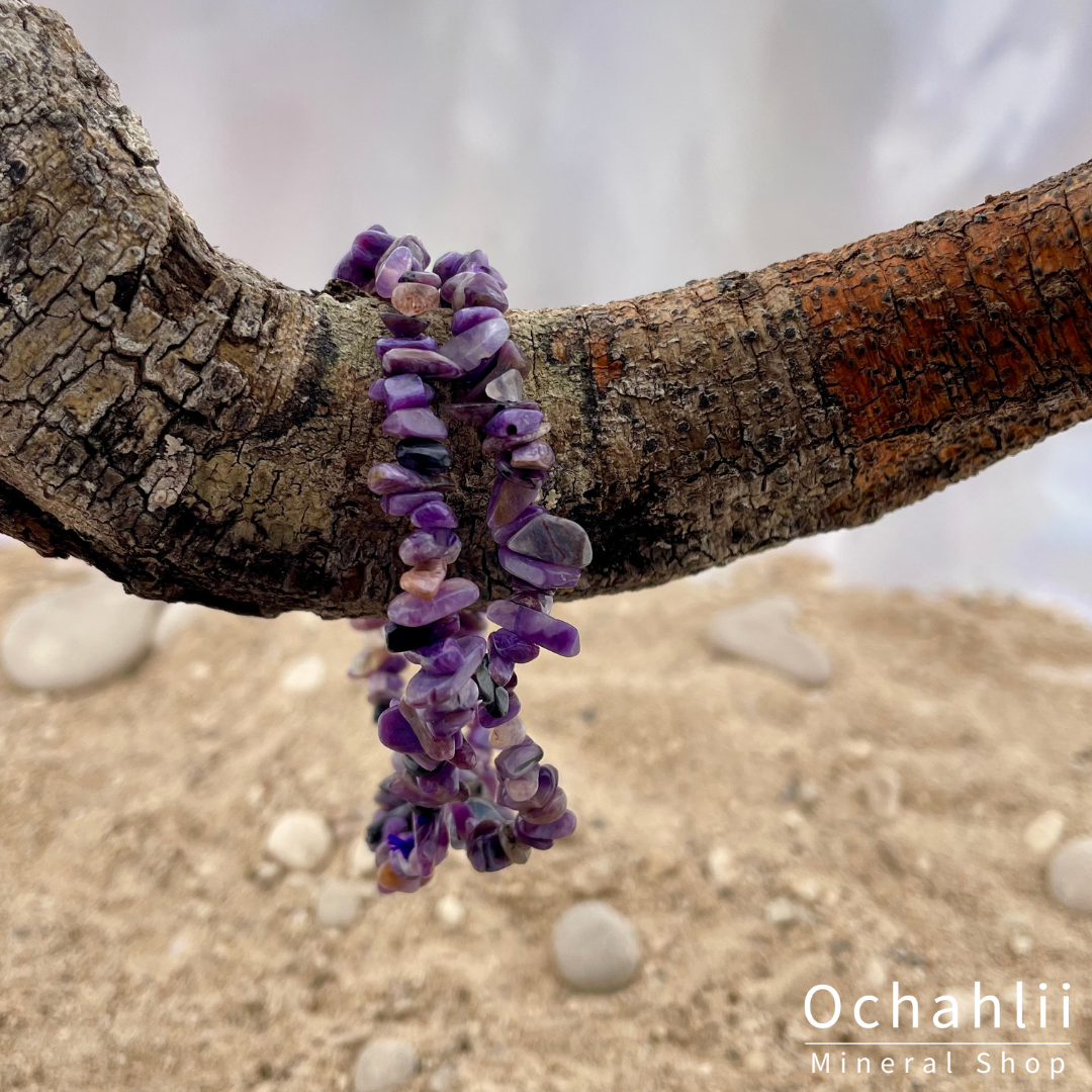 Charoite split bracelet
