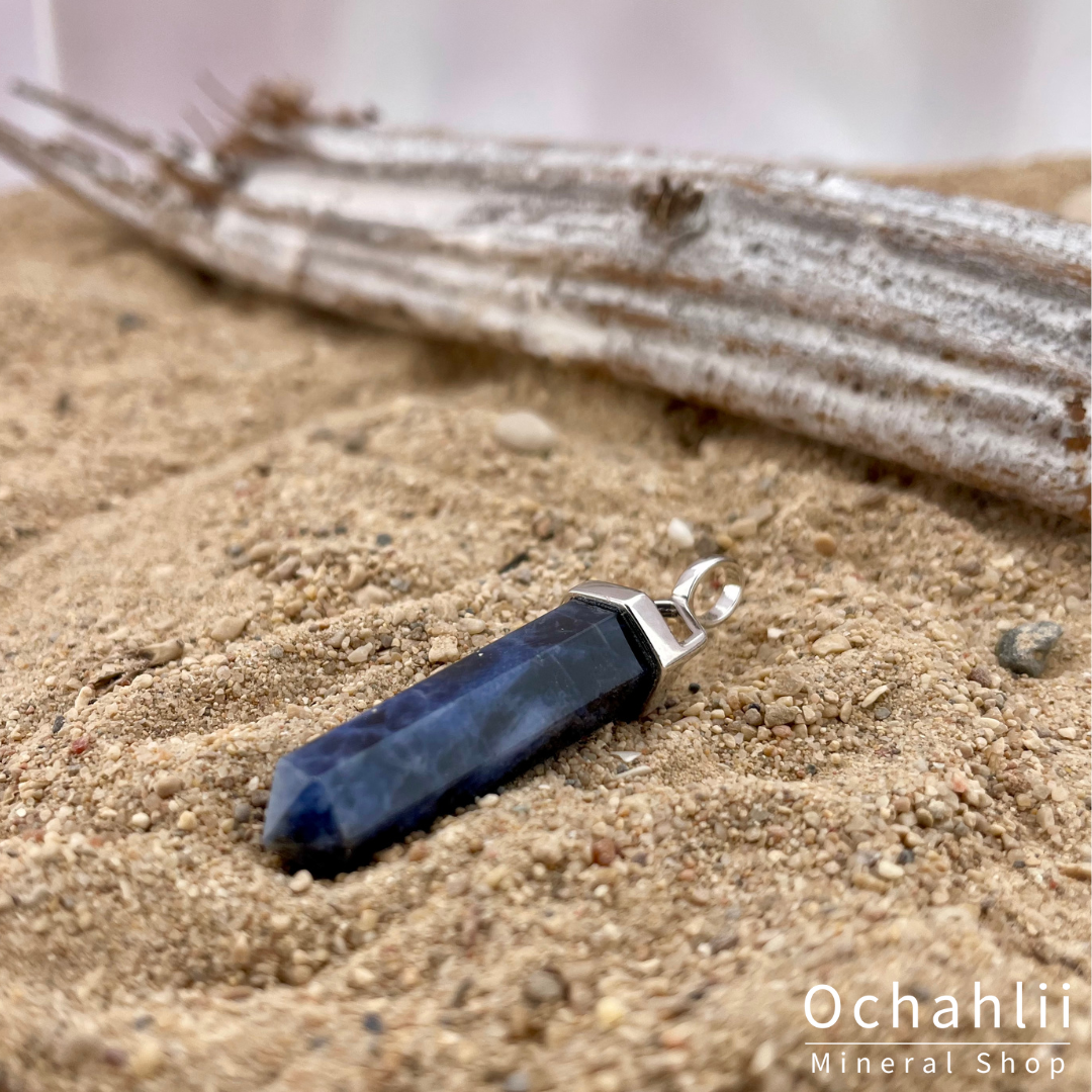 Sodalith Silberanhänger