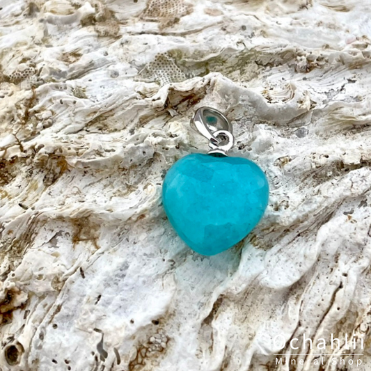 Amazonite silver pendant<br> <span style="font-weight:bold;">"Balance"</span>